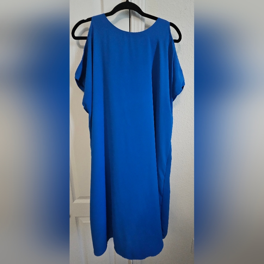 Chic Asymmetrical Blue Dress